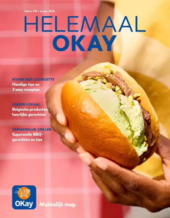 Catalogue OKay Supermarkt à Habay | Het magazine van Okay - NL | 2026-06-01T00:00:00.000Z - 2026-08-31T00:00:00.000Z