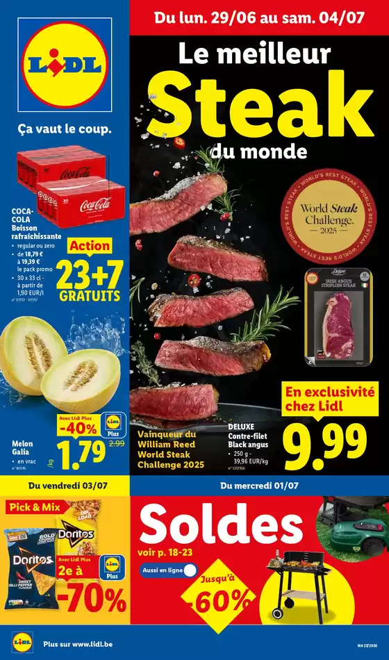 Catalogue Lidl à Tournai | 2906 - 0407 | 2026-06-29T00:00:00.000Z - 2026-07-04T00:00:00.000Z