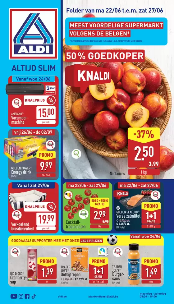 Aldi folder | Nos meilleures offres pour vous | 2026-06-22T00:00:00.000Z - 2026-06-27T00:00:00.000Z