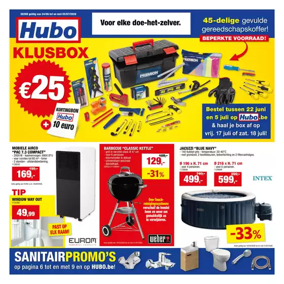 Hubo folder in Couvin | Hubo Folder geldig t.e.m. 05/07/2026 NL | 2026-06-24T00:00:00.000Z - 2026-07-05T00:00:00.000Z