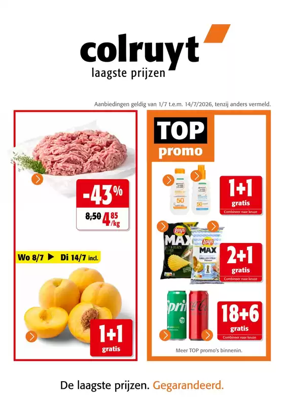Catalogue Colruyt | Offres et promotions actuelles | 2026-07-01T00:00:00.000Z - 2026-07-14T00:00:00.000Z