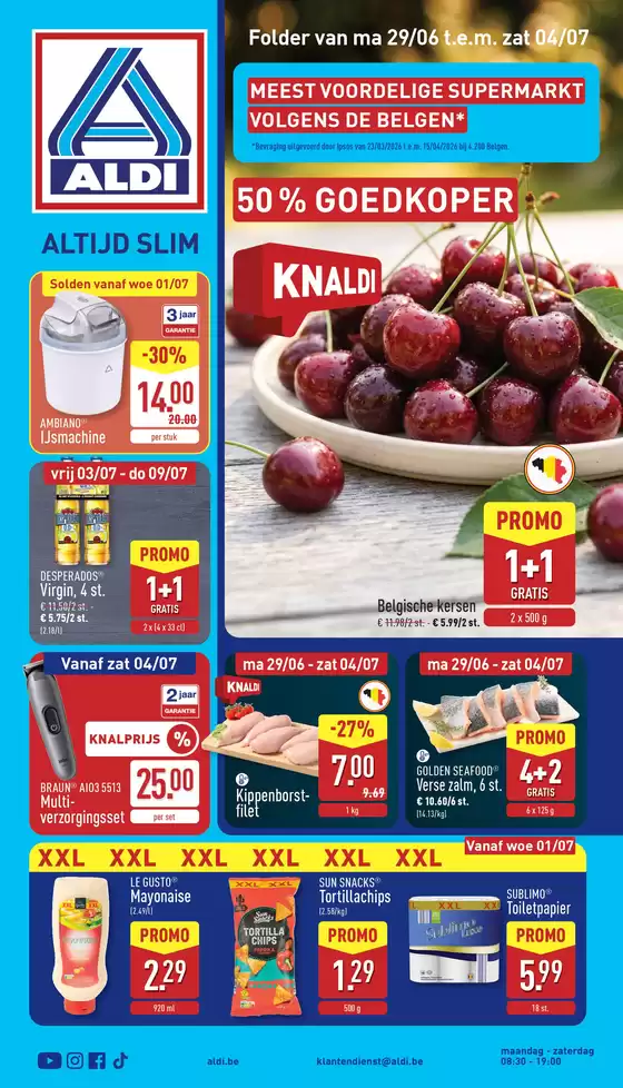 Aldi folder | Super offre pour les chasseurs de bonnes affaires | 2026-06-29T00:00:00.000Z - 2026-07-04T00:00:00.000Z