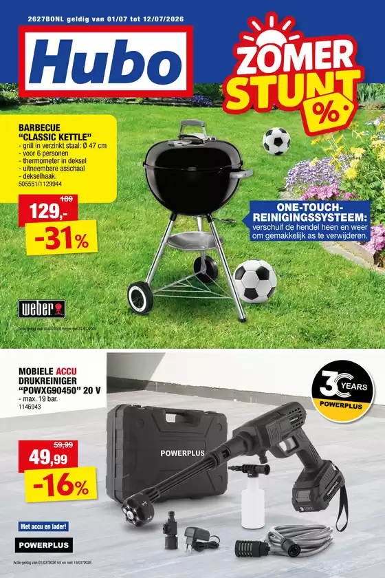 Catalogue Hubo | Hubo Folder geldig t.e.m. 12/07/2026 NL | 2026-01-07T00:00:00.000Z - 2026-07-19T00:00:00.000Z