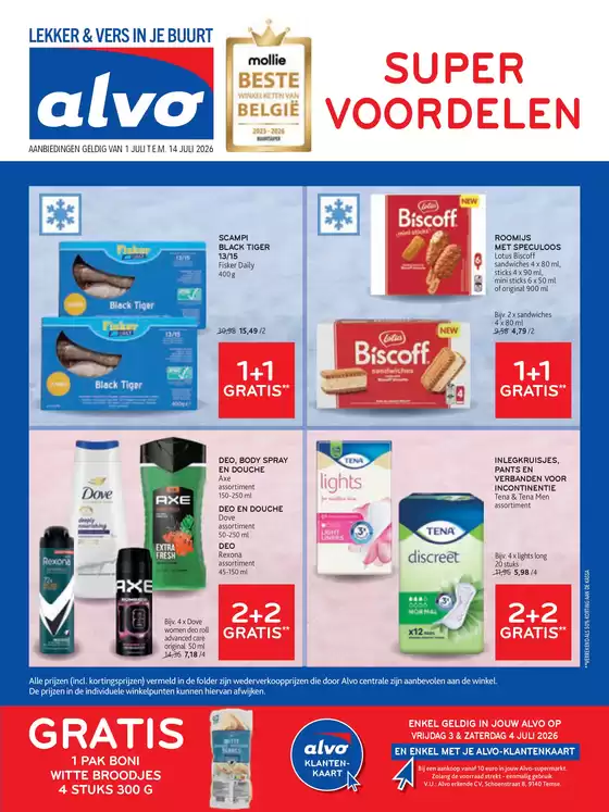 Catalogue Alvo à Edegem | Meilleures offres et réductions | 2026-07-01T00:00:00.000Z - 2026-07-14T00:00:00.000Z