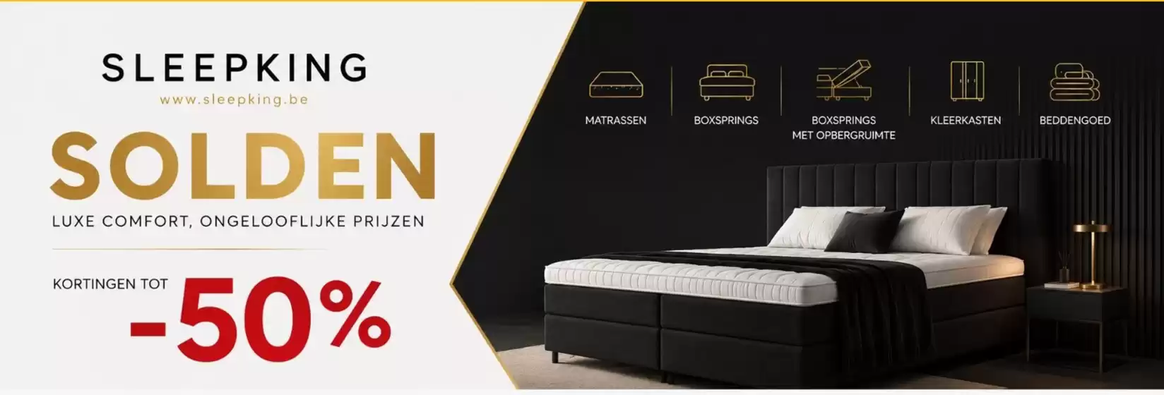 Catalogue Sleepking à Walhain | Oferta | 2026-07-02T00:00:00.000Z - 2026-07-31T00:00:00.000Z