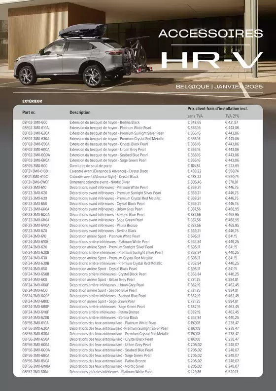 Accessoires HR-V