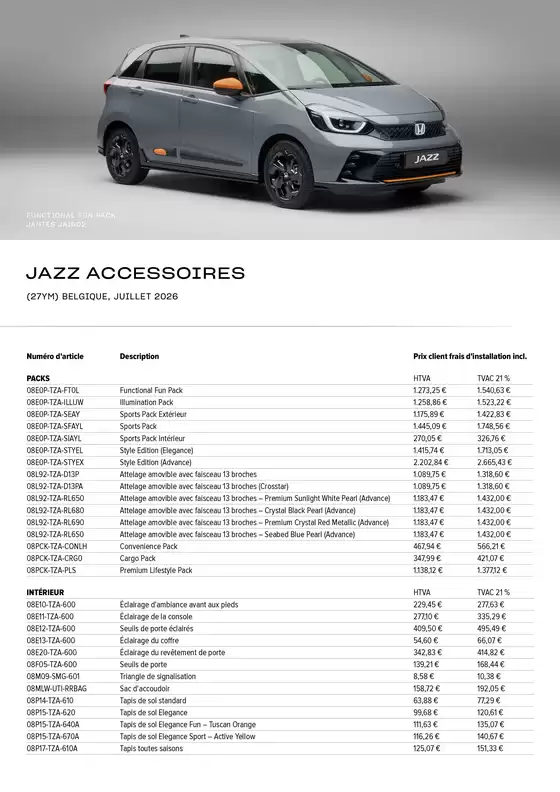 Catalogue Honda | Jazz | 2026-07-01T00:00:00.000Z - 2026-07-31T00:00:00.000Z