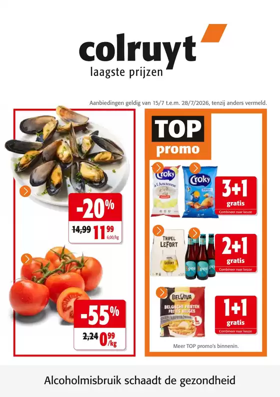 Colruyt folder | Large sélection d'offres | 2026-07-15T00:00:00.000Z - 2026-07-28T00:00:00.000Z