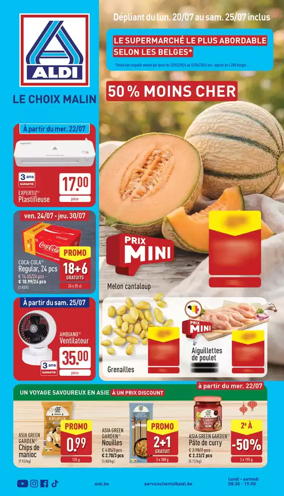 Catalogue Aldi | Large sélection d'offres | 2026-07-20T00:00:00.000Z - 2026-07-25T00:00:00.000Z