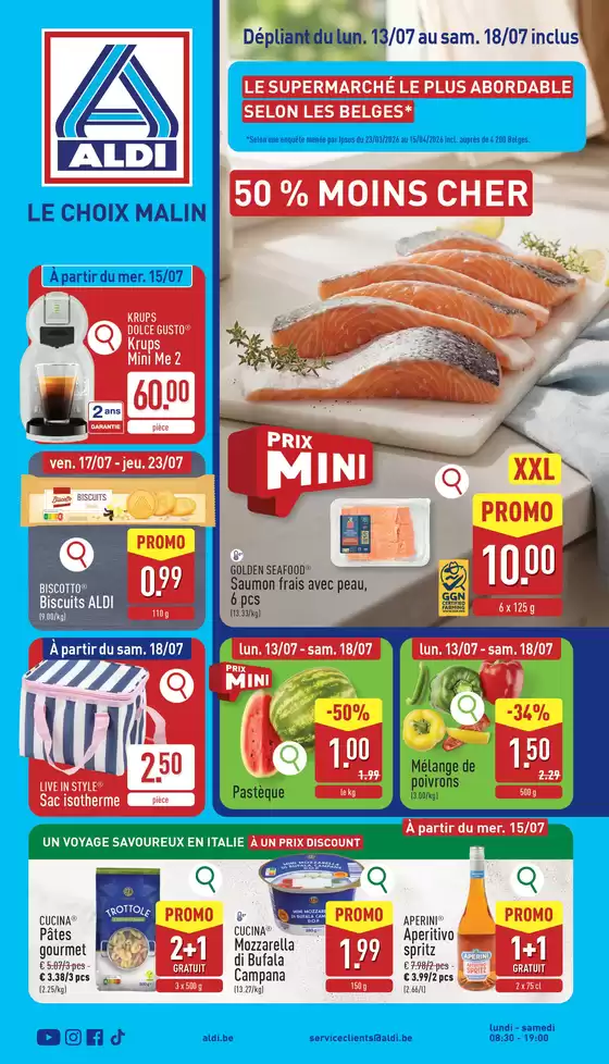 Aldi folder | Meilleures offres pour tous les clients | 2026-07-13T00:00:00.000Z - 2026-07-23T00:00:00.000Z