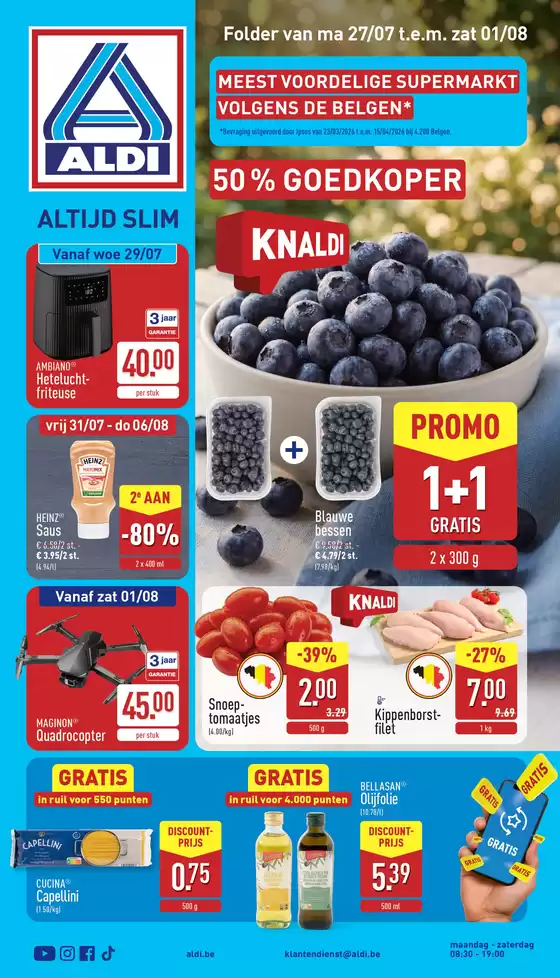 Aldi folder | Offres spéciales attractives pour tout le monde | 2026-07-27T00:00:00.000Z - 2026-08-01T00:00:00.000Z