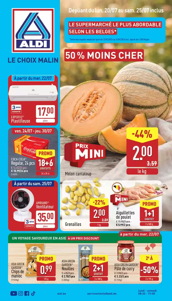 Aldi folder | Large sélection d'offres | 2026-07-20T00:00:00.000Z - 2026-07-25T00:00:00.000Z