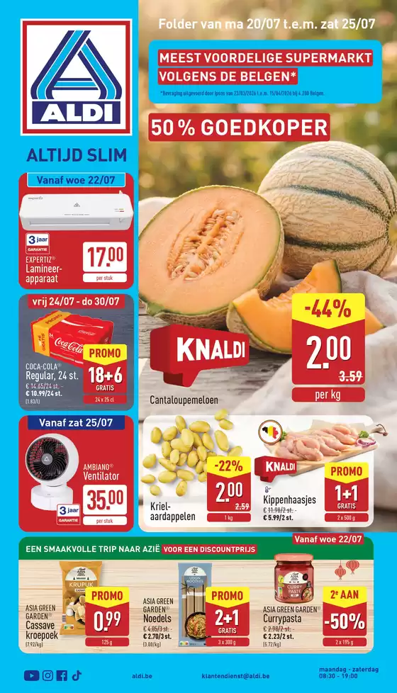 Aldi folder | Nos meilleures bonnes affaires | 2026-07-20T00:00:00.000Z - 2026-07-25T00:00:00.000Z