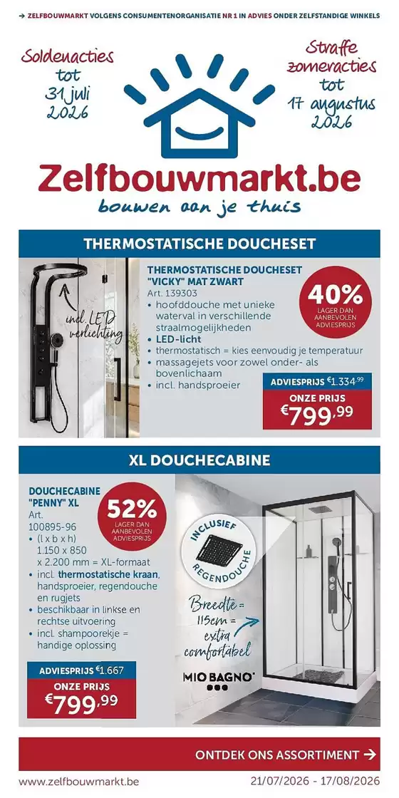 Zelfbouwmarkt folder | Oferta | 2026-07-22T00:00:00.000Z - 2026-08-17T00:00:00.000Z