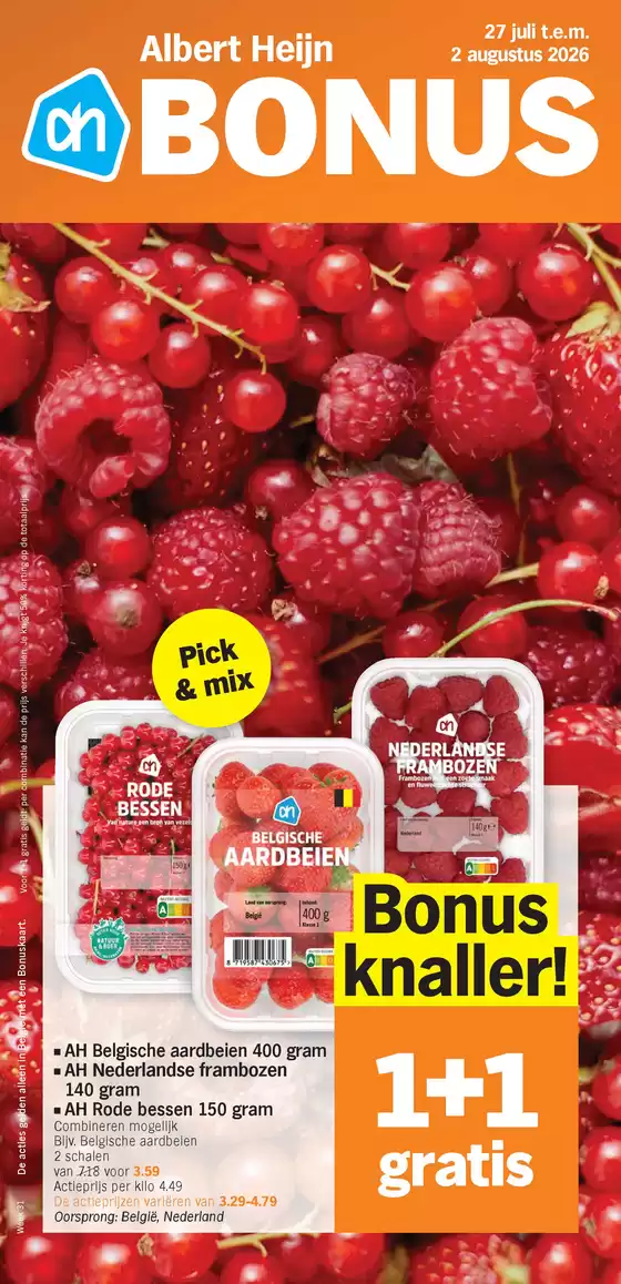 Catalogue Albert Heijn | Bonusfolders | 2026-07-27T00:00:00.000Z - 2026-08-02T00:00:00.000Z