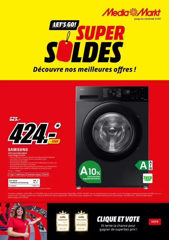 Catalogue Media Markt | A Media Markt BE - W30 SOLDEN BE-FR | 2026-07-25T00:00:00.000Z - 2026-07-31T00:00:00.000Z