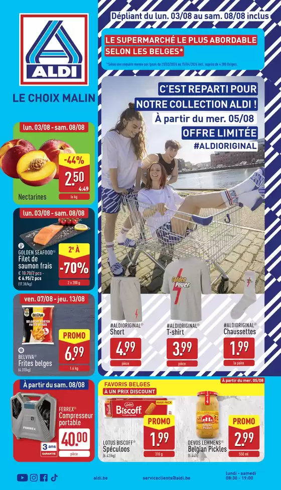 Aldi folder | Offres pour les chasseurs de bonnes affaires | 2026-08-03T00:00:00.000Z - 2026-08-13T00:00:00.000Z