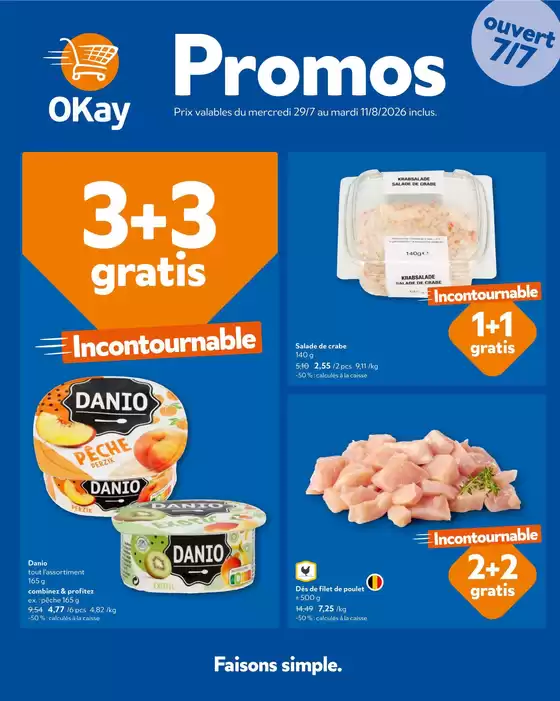 Catalogue OKay Supermarkt | Le dépliant dOkay - FR | 2026-07-29T00:00:00.000Z - 2026-08-11T00:00:00.000Z
