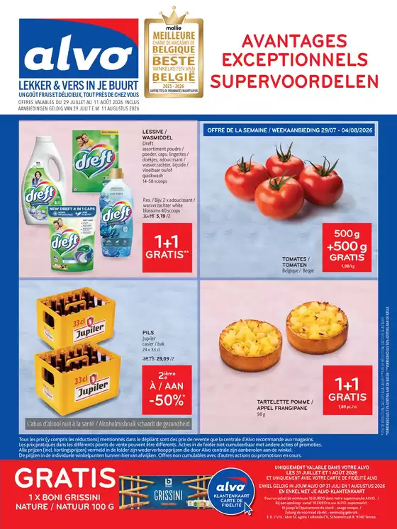 Catalogue Alvo à Haacht | Offres exclusives et bonnes affaires | 2026-07-29T00:00:00.000Z - 2026-08-11T00:00:00.000Z
