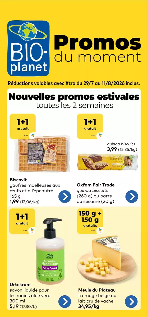 Catalogue Bio Planet | Super réductions sur des produits sélectionnés | 2026-07-29T00:00:00.000Z - 2026-08-11T00:00:00.000Z