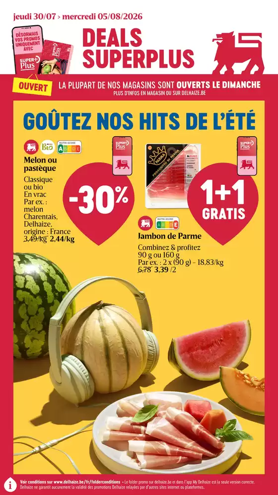 Catalogue AD Delhaize à Hérinnes | Bonnes affaires et offres actuelles | 2026-07-30T00:00:00.000Z - 2026-08-05T00:00:00.000Z
