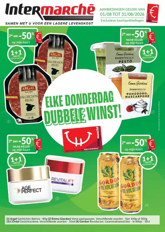 Catalogue Intermarché à Bocholt | De augustusaanbiedingen met de intermarche kaart 2026 - NL | 2026-08-01T00:00:00.000Z - 2026-08-31T00:00:00.000Z
