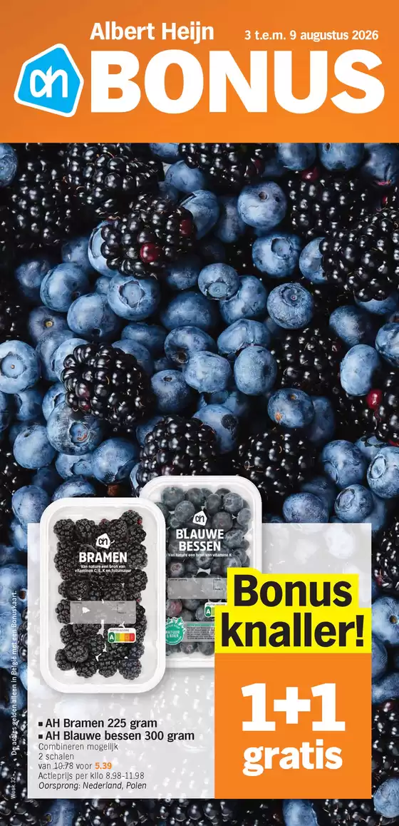 Catalogue Albert Heijn | Bonusfolders | 2026-08-03T00:00:00.000Z - 2026-08-09T00:00:00.000Z