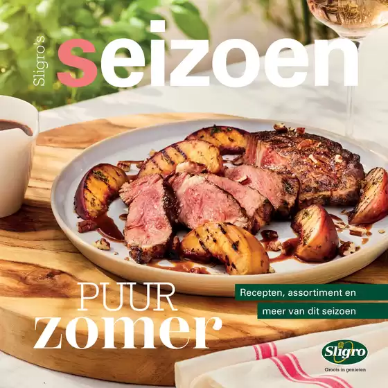 Sligro folder in Cerfontaine | Sligros seizoen puur zomer | 2026-08-02T00:00:00.000Z - 2026-08-16T00:00:00.000Z