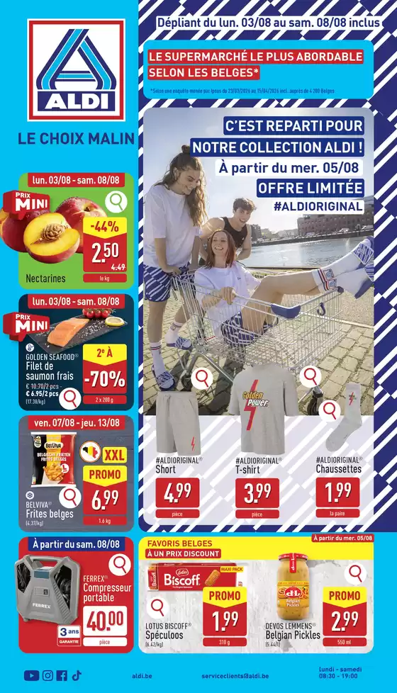 Aldi folder in Cerfontaine | folder Aldi | 2026-08-03T00:00:00.000Z - 2026-08-13T00:00:00.000Z