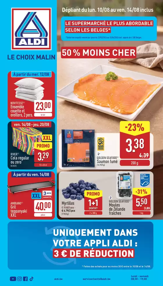 Aldi folder in Cerfontaine | Offres spéciales attractives pour tout le monde | 2026-08-10T00:00:00.000Z - 2026-08-20T00:00:00.000Z