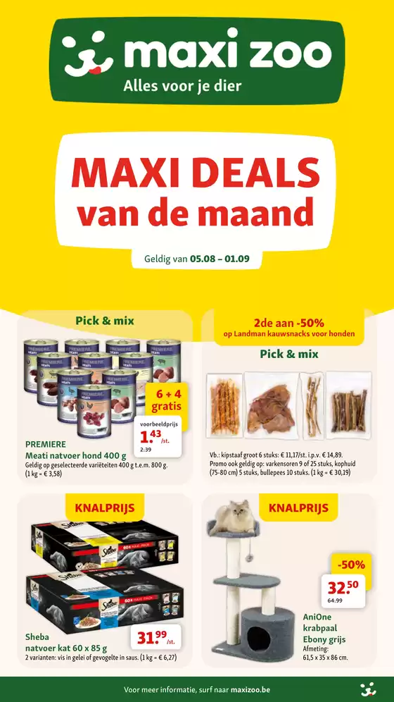 Catalogue Maxi Zoo à Rumes | Maxi Zoo - NL | 2026-08-05T00:00:00.000Z - 2026-09-01T00:00:00.000Z