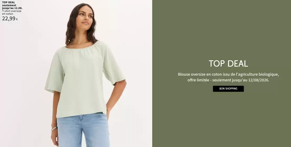 Catalogue Bonprix à Merksplas | Oferta-FR | 2026-08-06T00:00:00.000Z - 2026-08-12T00:00:00.000Z