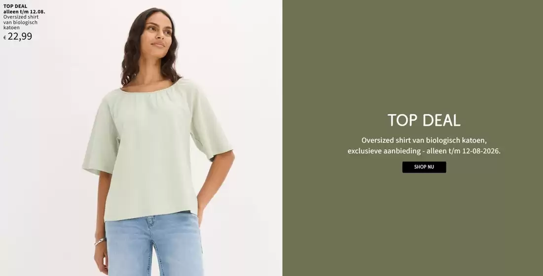 Catalogue Bonprix à Merksplas | Oferta-NL | 2026-08-06T00:00:00.000Z - 2026-08-12T00:00:00.000Z