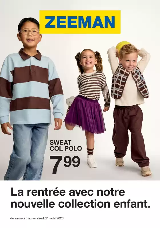 Catalogue Zeeman | Zeeman Semaine 31-32 du samedi 25 juillet au vendredi 7 août 2026. | 2026-08-08T00:00:00.000Z - 2026-08-21T00:00:00.000Z