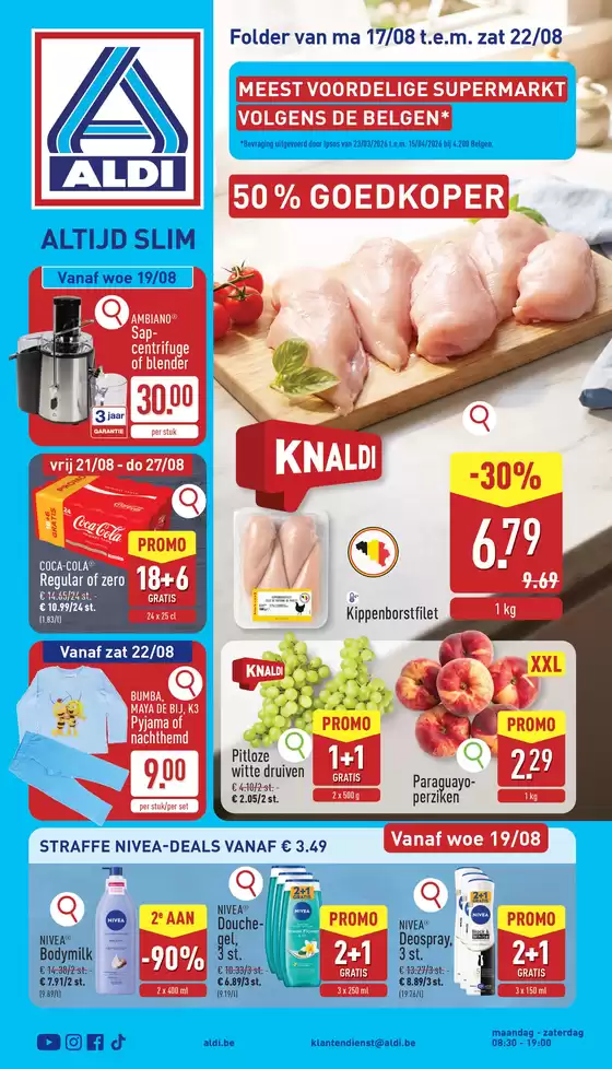 Catalogue Aldi | Meilleures offres pour les acheteurs économes | 2026-08-17T00:00:00.000Z - 2026-08-22T00:00:00.000Z