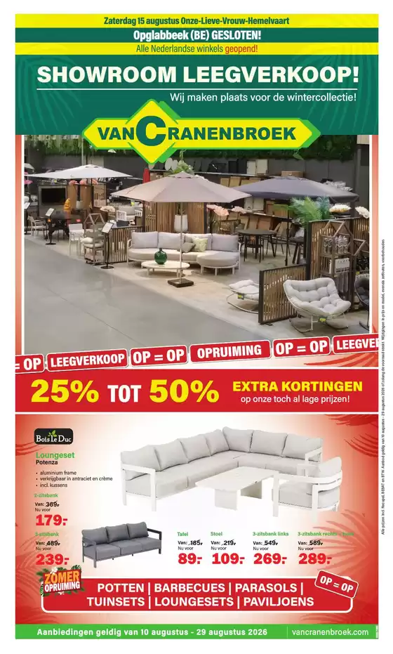 Catalogue Van Cranenbroek | folder Van Cranenbroek FR | 2026-08-10T00:00:00.000Z - 2026-08-29T00:00:00.000Z
