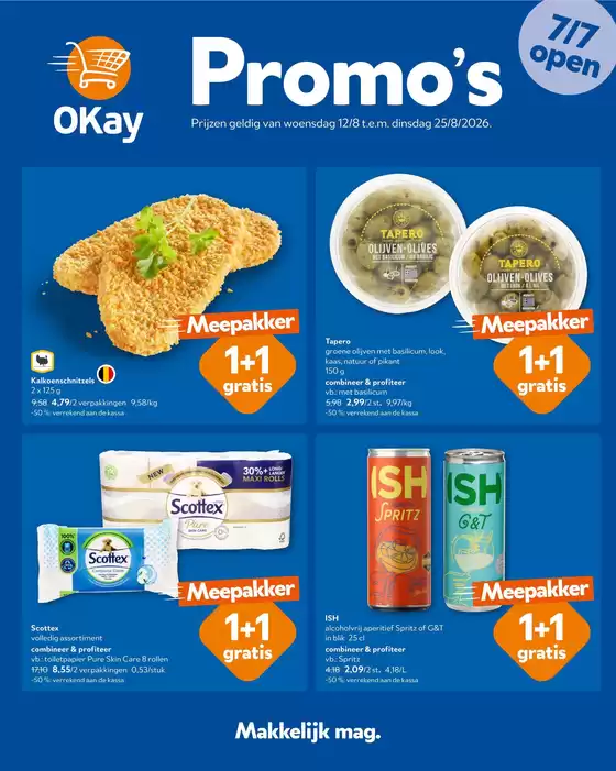OKay Supermarkt folder | De folder van Okay - NL | 2026-08-12T00:00:00.000Z - 2026-08-25T00:00:00.000Z