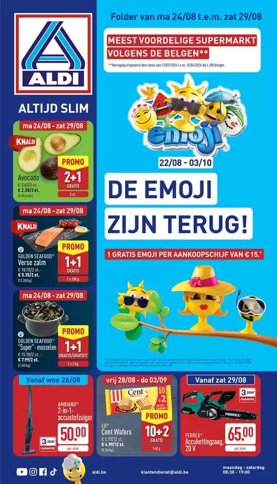 Catalogue Aldi | Offres pour les chasseurs de bonnes affaires | 2026-08-24T00:00:00.000Z - 2026-08-29T00:00:00.000Z