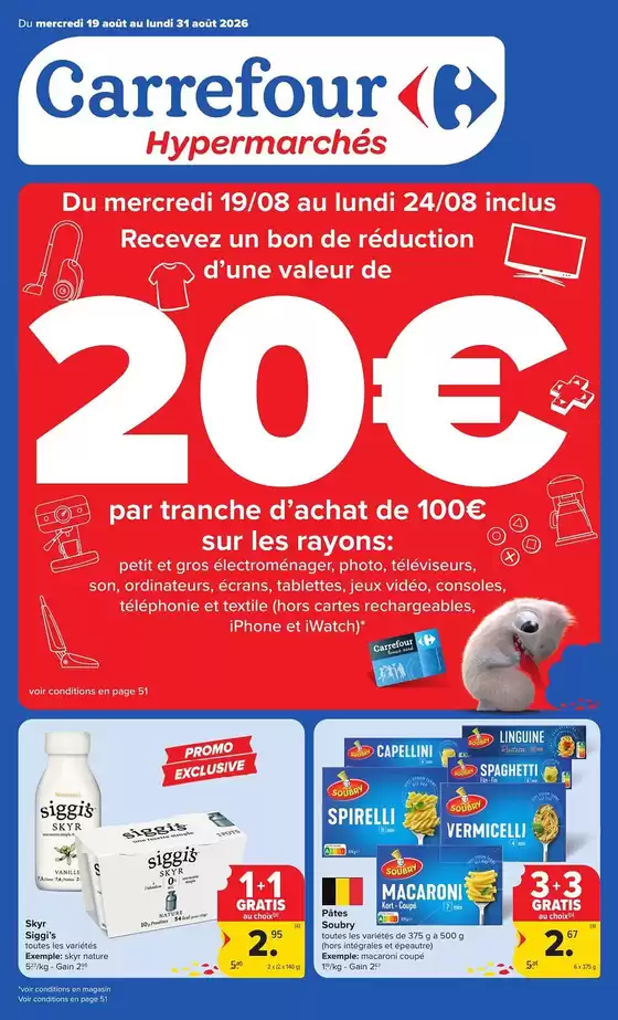 Carrefour folder | Hyper Promotions de la semaine | 2026-08-19T00:00:00.000Z - 2026-08-31T00:00:00.000Z