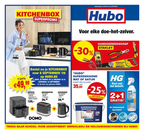 Hubo folder in Wevelgem | Hubo Folder geldig t.e.m. 06/09/2026 NL | 2026-08-26T00:00:00.000Z - 2026-09-06T00:00:00.000Z