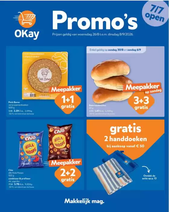 Catalogue OKay Supermarkt | De folder van Okay - NL | 2026-08-26T00:00:00.000Z - 2026-09-08T00:00:00.000Z