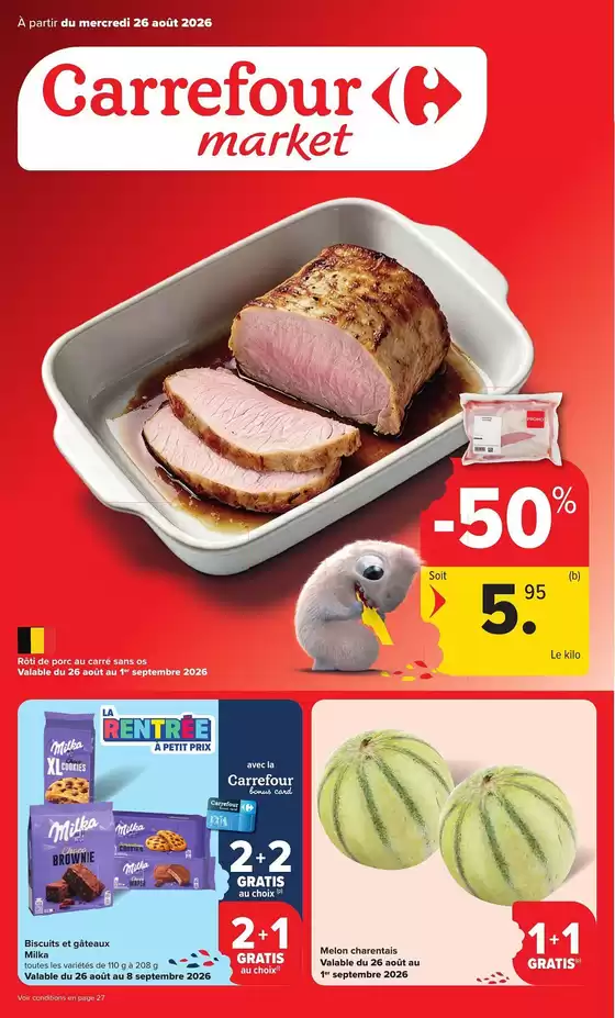 Carrefour Market folder | Market Promotions de la semaine | 2026-08-26T00:00:00.000Z - 2026-09-01T00:00:00.000Z