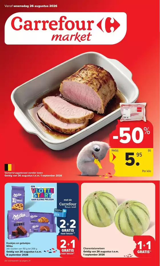 Carrefour Market folder | Market Promoties van de week | 2026-08-26T00:00:00.000Z - 2026-09-01T00:00:00.000Z