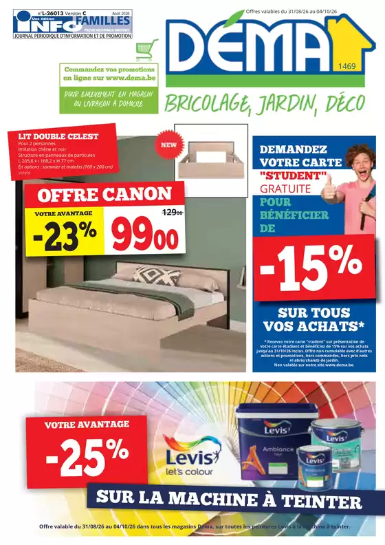 Catalogue Dema à Liège | Promotions spéciales en cours | 2026-08-31T00:00:00.000Z - 2026-10-04T00:00:00.000Z