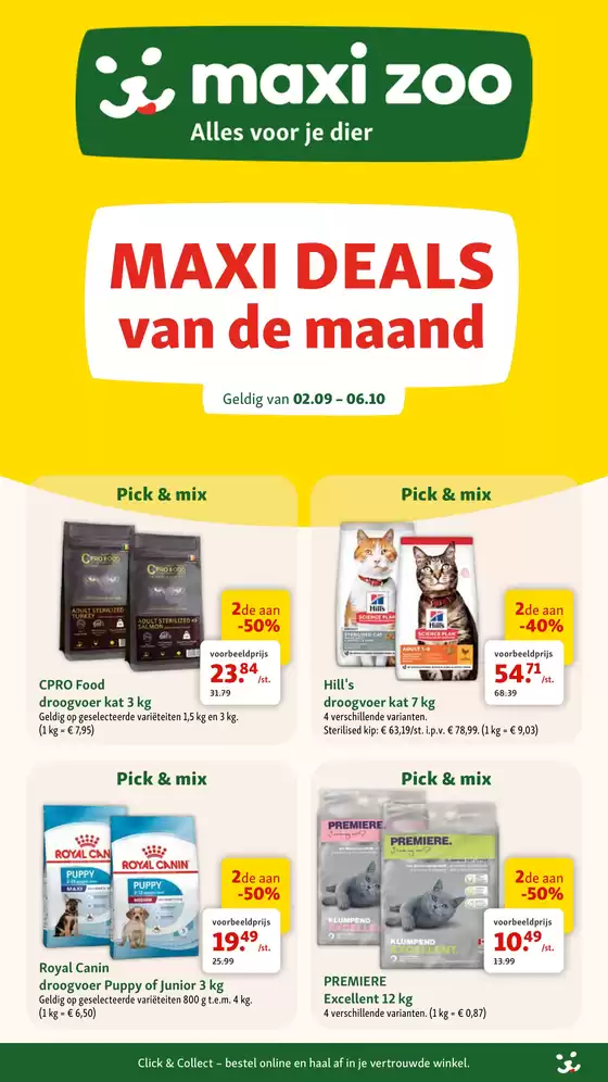 Catalogue Maxi Zoo | Maxi Zoo - NL | 2026-09-02T00:00:00.000Z - 2026-10-06T00:00:00.000Z