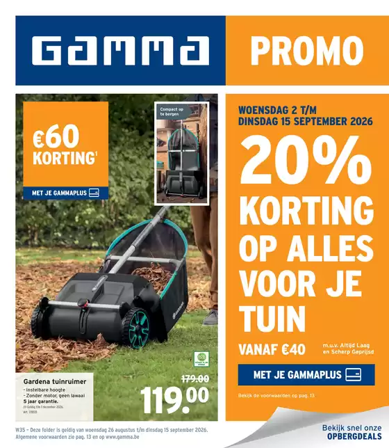 Catalogue GAMMA | Découvrez des offres attractives | 2026-09-02T00:00:00.000Z - 2026-09-15T00:00:00.000Z