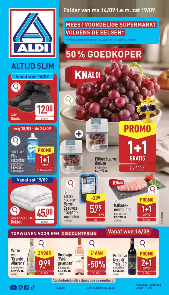 Catalogue Aldi | Bonnes affaires et offres actuelles | 2026-09-14T00:00:00.000Z - 2026-09-19T00:00:00.000Z
