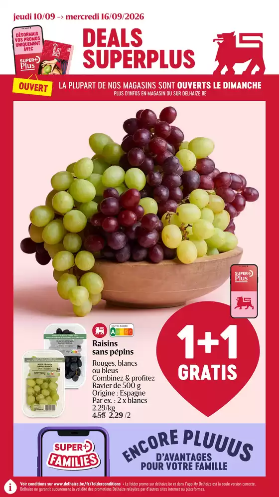 Delhaize folder | Réductions et promotions | 2026-09-10T00:00:00.000Z - 2026-09-16T00:00:00.000Z