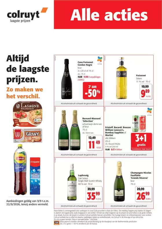 Catalogue Colruyt | Large sélection d'offres | 2026-09-09T00:00:00.000Z - 2026-09-22T00:00:00.000Z