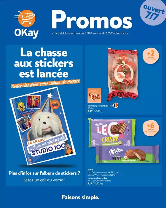Catalogue OKay Supermarkt | Le dépliant dOkay - FR | 2026-09-09T00:00:00.000Z - 2026-09-22T00:00:00.000Z